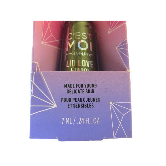 C'EST MOI it's Me Lid Love Cream Eyeshadow Color Vibing Army Green with Gold Shi - Picture 2 of 7